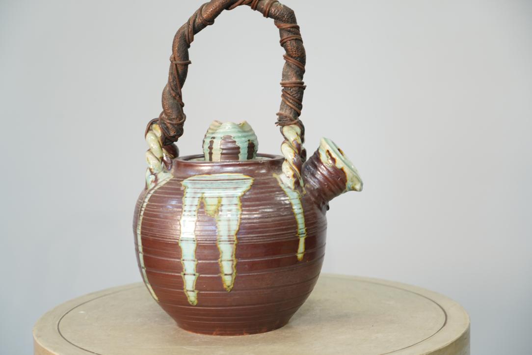Large Shigaraki Pottery Teapot Width:300mm - Image 6