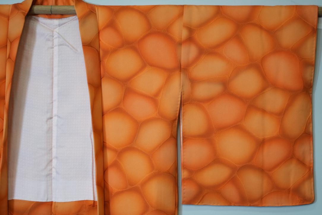 Mandarine Silk Japanese Haori Jacket - Image 2