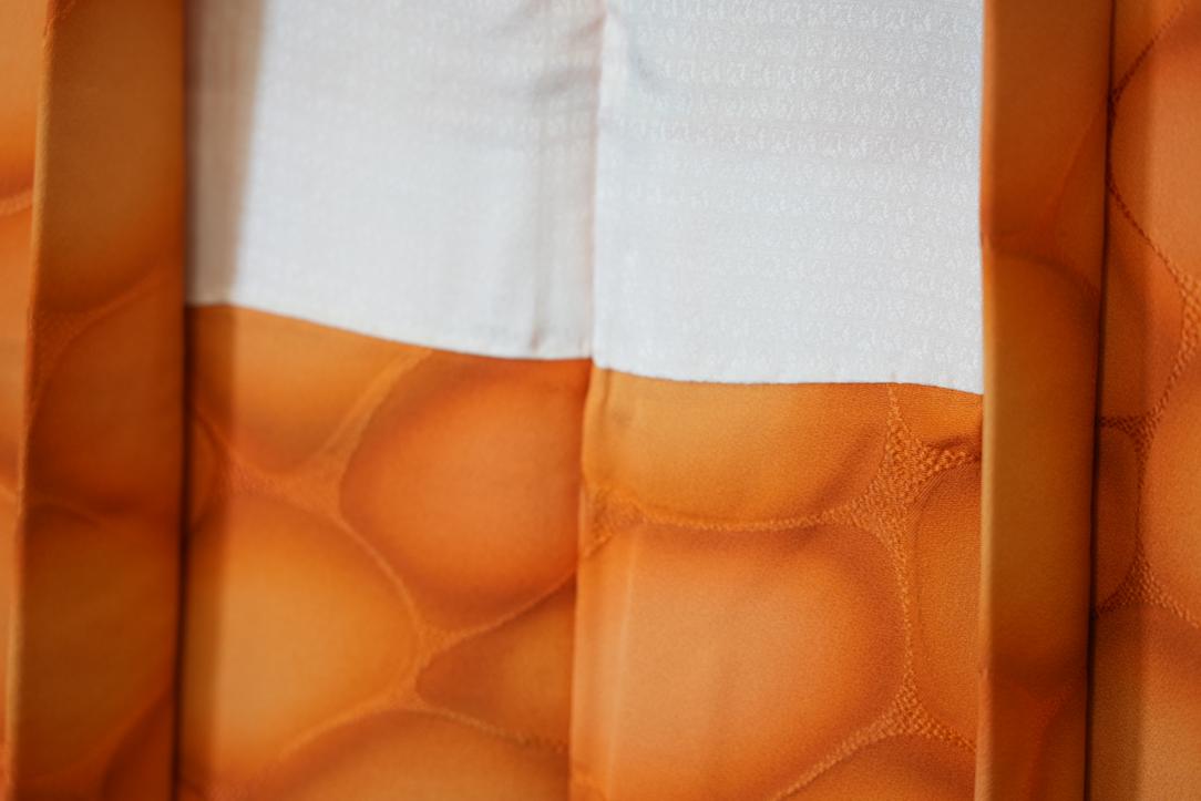 Mandarine Silk Japanese Haori Jacket - Image 6