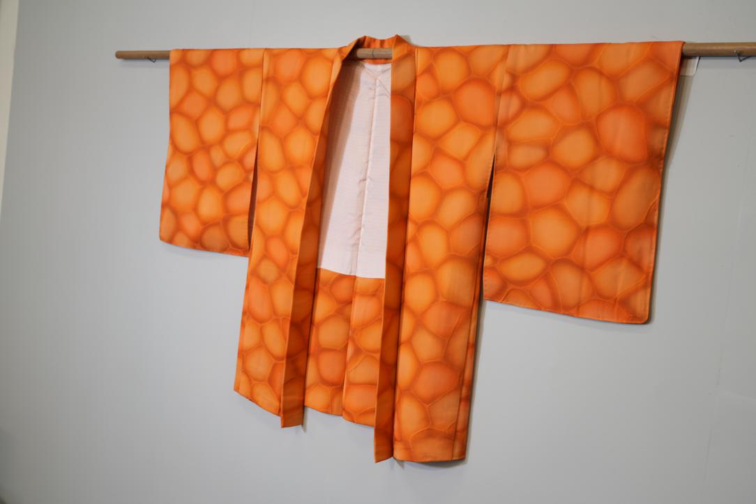 Mandarine Silk Japanese Haori Jacket - Image 5