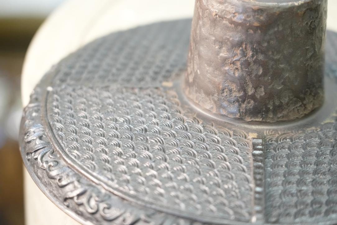 Japanese Bronze Usubata Vase Width:295mm - Image 3