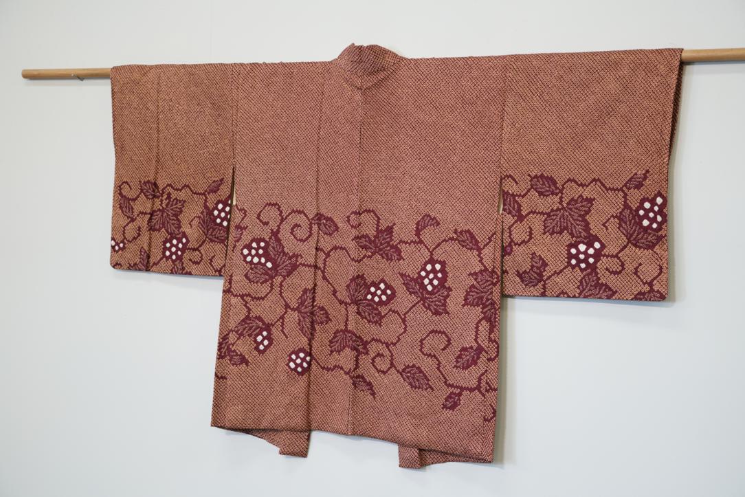 Silk Shibori Japanese Haori Jacket - Image 3