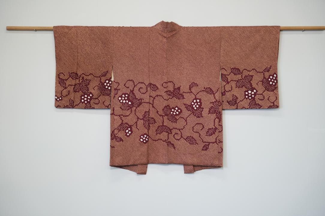 Silk Shibori Japanese Haori Jacket - Image 5