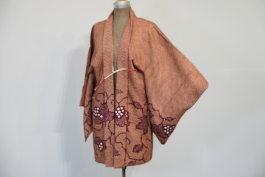 Silk Shibori Japanese Haori Jacket - Image 6