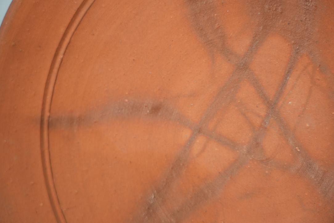 Japanese Bizen Pottery Studio Plate Width:260mm - Image 2