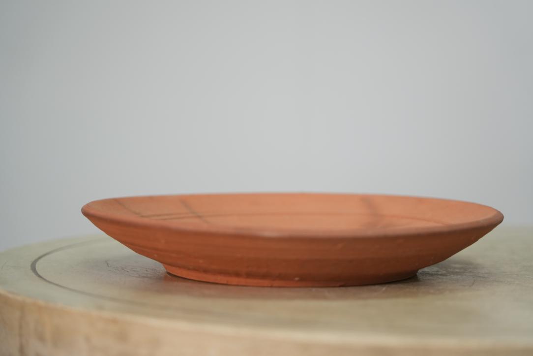 Japanese Bizen Pottery Studio Plate Width:260mm - Image 5