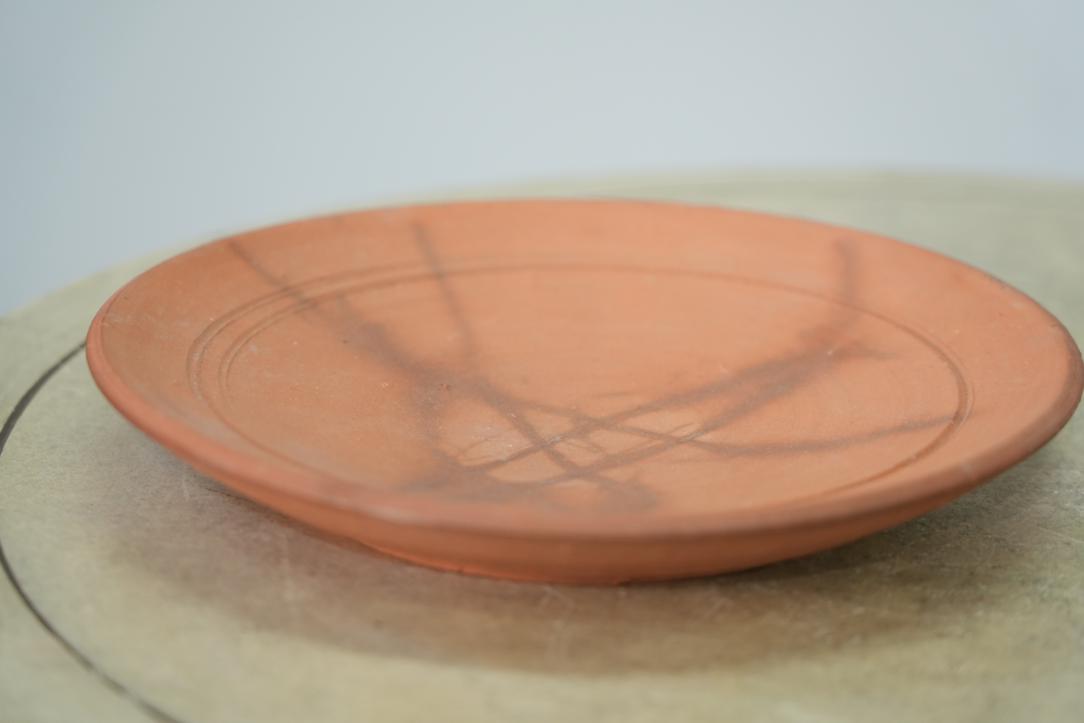 Japanese Bizen Pottery Studio Plate Width:260mm - Image 4