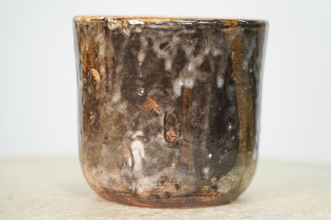 Japanese Mashiko Pottery Brush Pot, circa 1950 Height:140mm - Image 7
