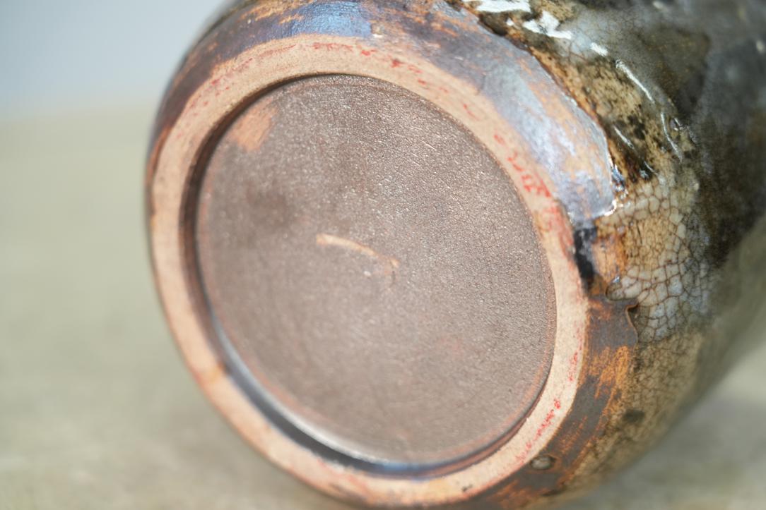 Japanese Mashiko Pottery Brush Pot, circa 1950 Height:140mm - Image 4