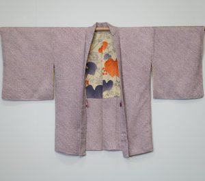 Dusty Mauve Vintage Japanese Shibori Haori Jacket