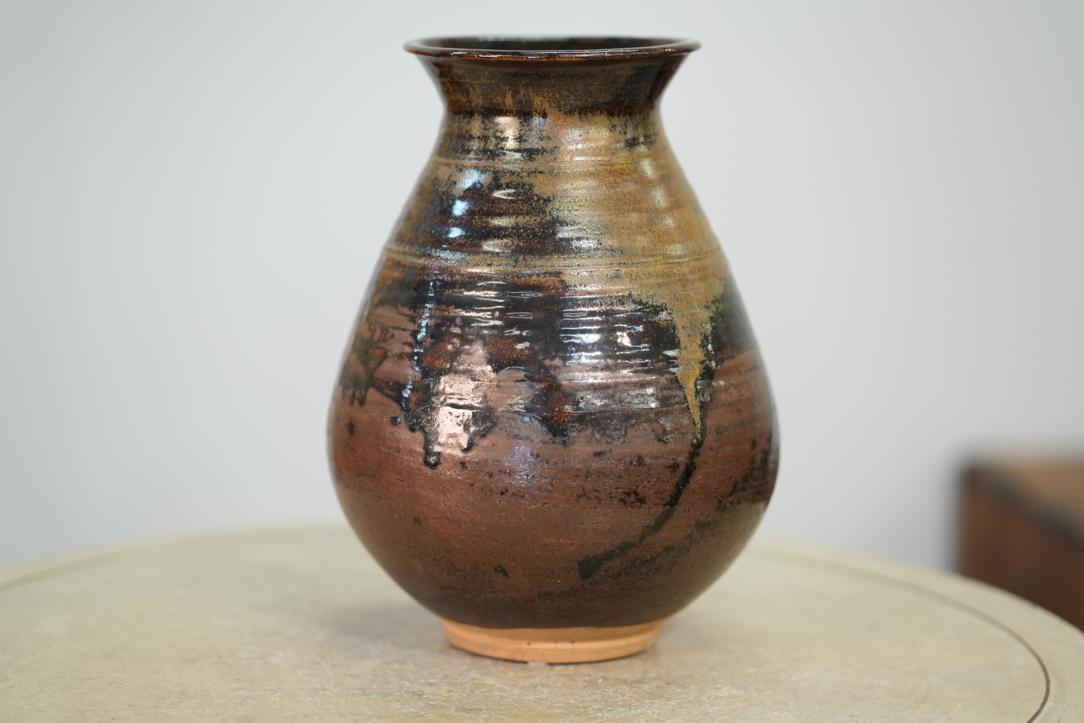 Japanese Mashiko Pottery Vase Height:280mm