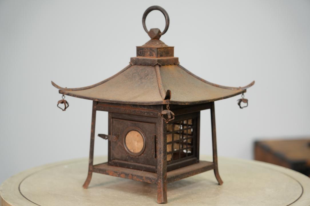 Japanese Metal Hanging Lantern Height:350mm - Image 5