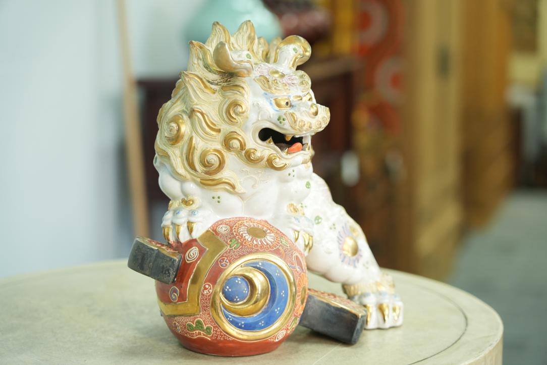 Kutani Pottery Shishi Width:300mm - Image 4