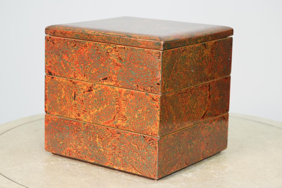 Japanese Wakasa Lacquered Jubako Width:210mm