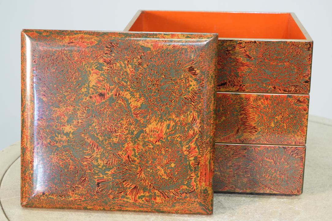 Japanese Wakasa Lacquered Jubako Width:210mm - Image 5