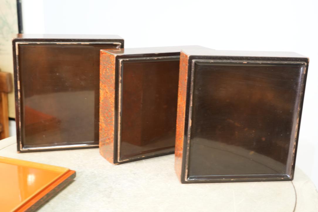 Japanese Wakasa Lacquered Jubako Width:210mm - Image 3