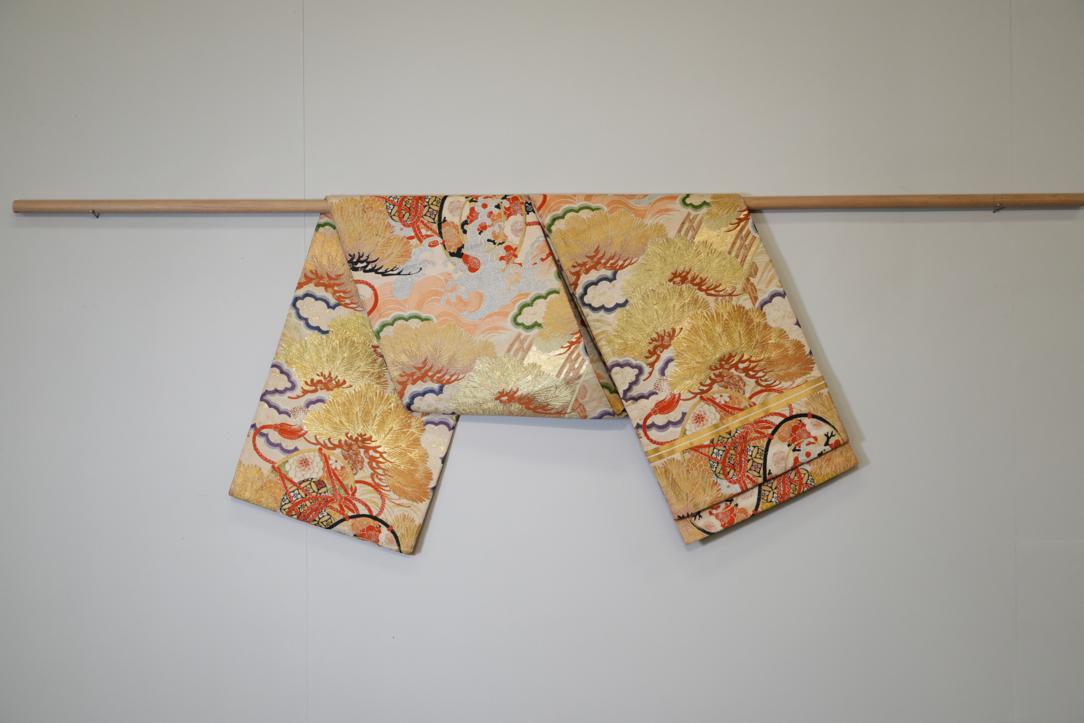 Japanese Vintage Silk Obi Sash Width:4000mm Circa:1930's