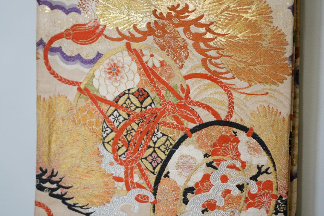 Japanese Vintage Silk Obi Sash Width:4000mm Circa:1930's - Image 5