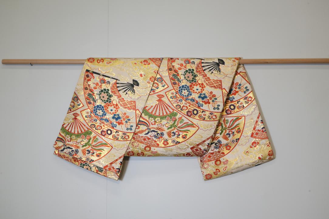 Japanese Vintage Silk Obi Sash Width:4000mm Circa:1930's