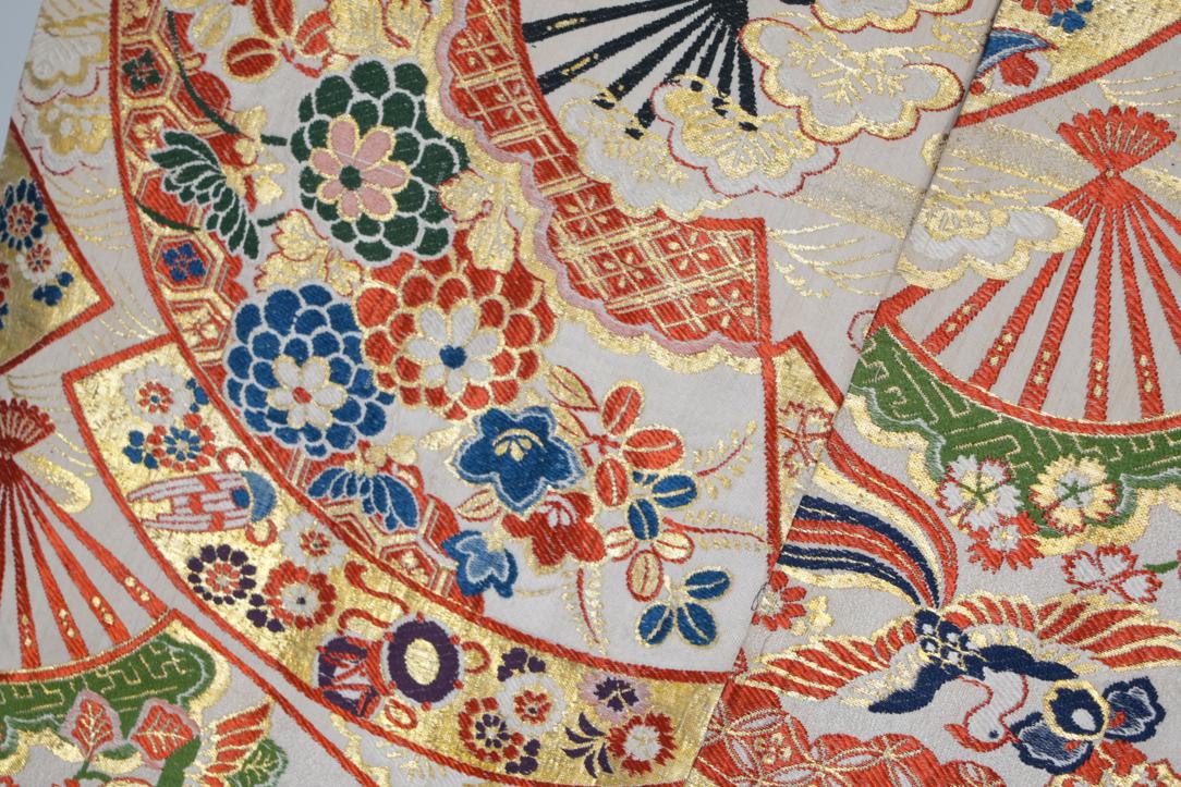 Japanese Vintage Silk Obi Sash Width:4000mm Circa:1930's - Image 2