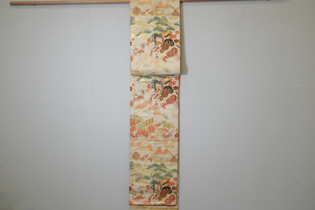 Japanese Vintage Silk Obi Sash Width:4000mm Circa:1930's - Image 4